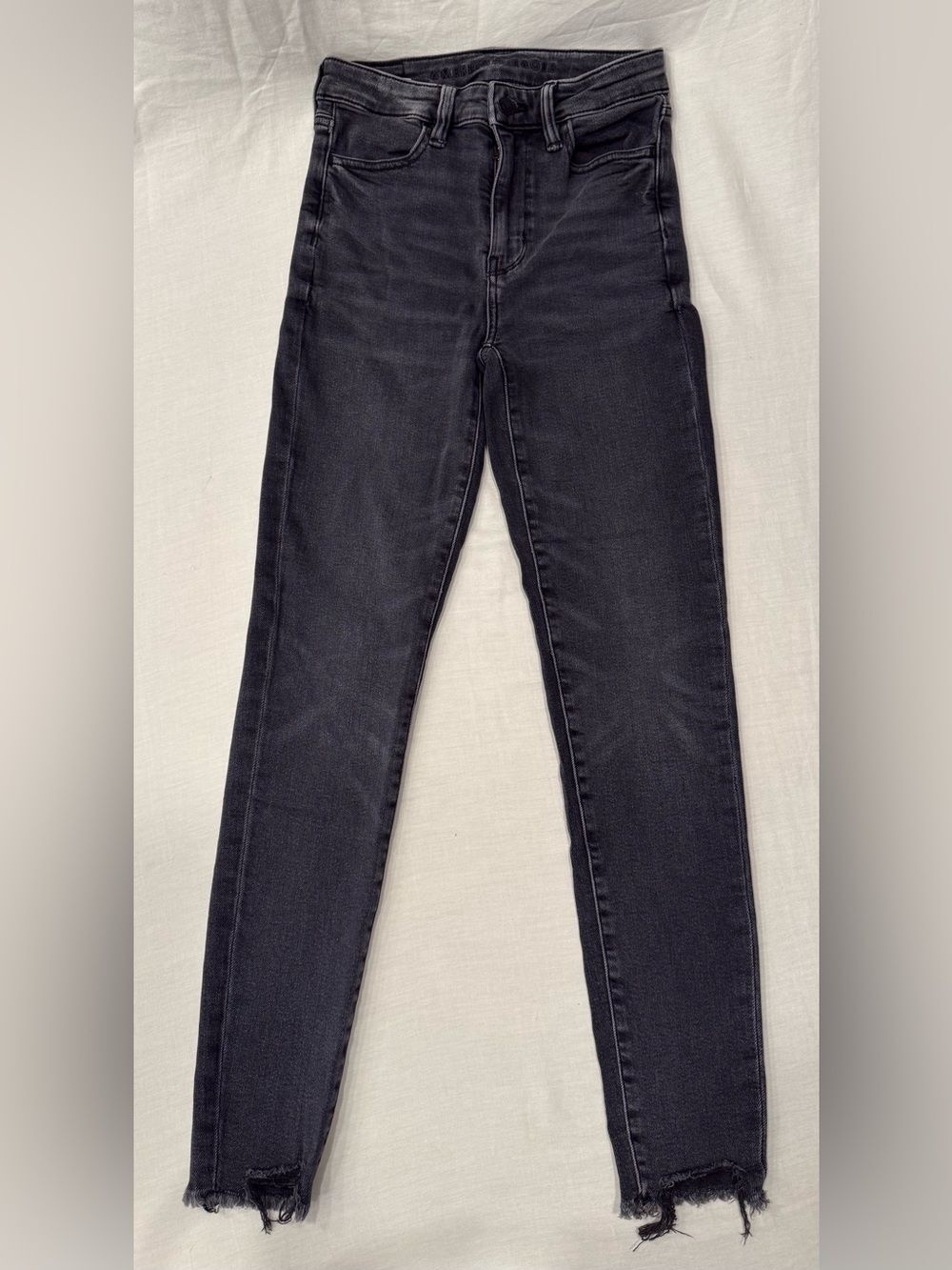 American Eagle Super Stretch High Waisted Jegging Black 0